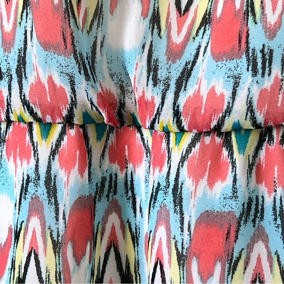 Robbie Bee Dress Sz12 Knee Length Soft Multi Color Pattern Elastic Waist… - Picture 6 of 16